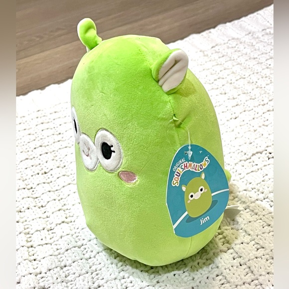 🆕 RARE Squishmallows Collectible Jim the Alpaca Green and White Plush Pillow Toy - Picture 9 of 13